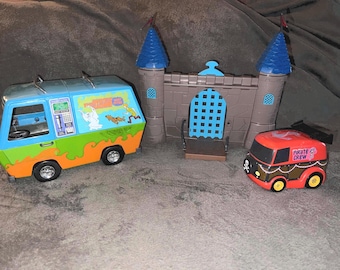 Juego de construcción de castillo encantado de la Patrulla Fantasma de la Máquina Misteriosa de Scooby-Doo 2005, furgoneta pirata