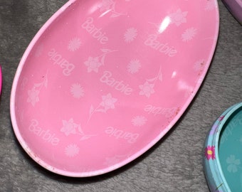 Set of 5 Barbie Russell Stover Oval Egg Basket Nostalgia Tins