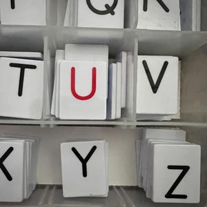 Primary Concepts Educational Alphabet Tiles & Holder Case Lot of 388 ...