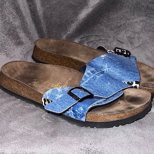 Birkenstock Papillio Blue Floral Sandals 39US 8 Etsy
