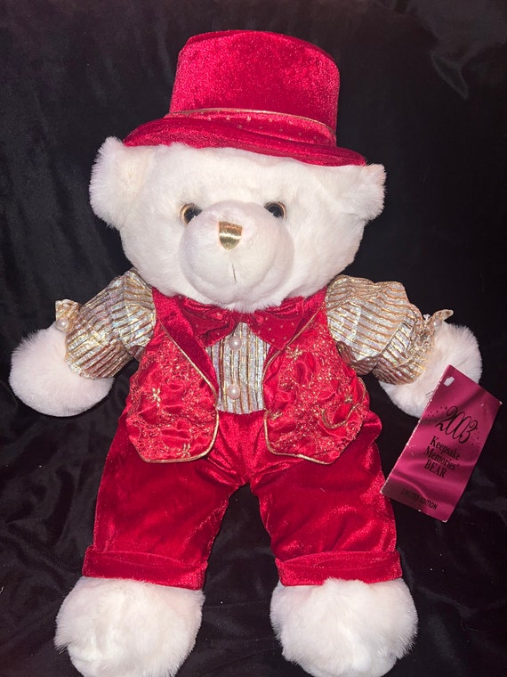 Dan Dee 2003 Keepsake Memories Bear Limited Edition Red Male