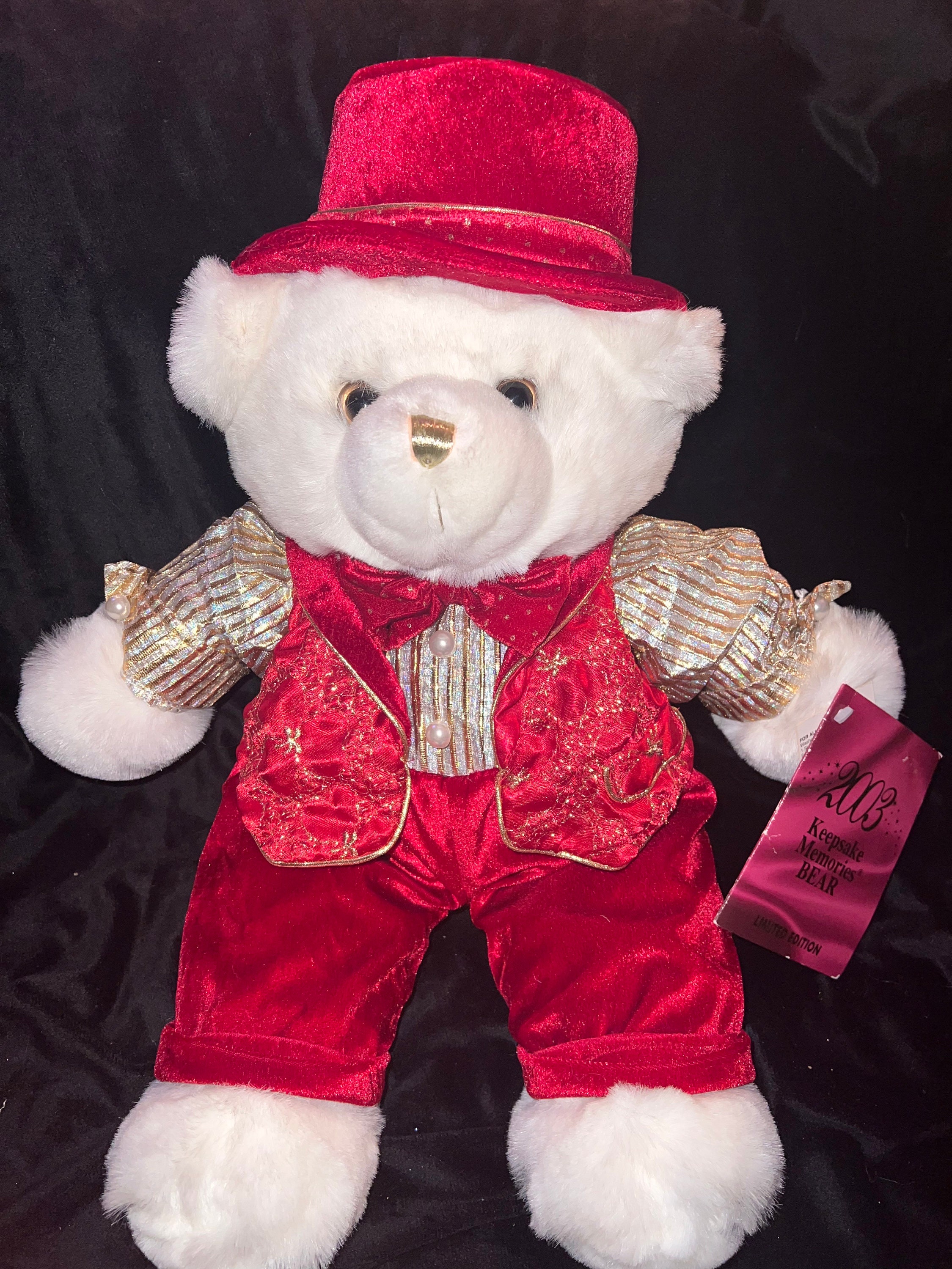 Dan Dee 2003 Keepsake Memories Bear Limited Edition Red Male