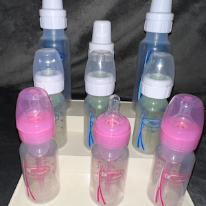 Lot 9 Dr Browns Baby Bottles. 1 Sippy Cup And More. 8oz 4oz Pink Blue Green