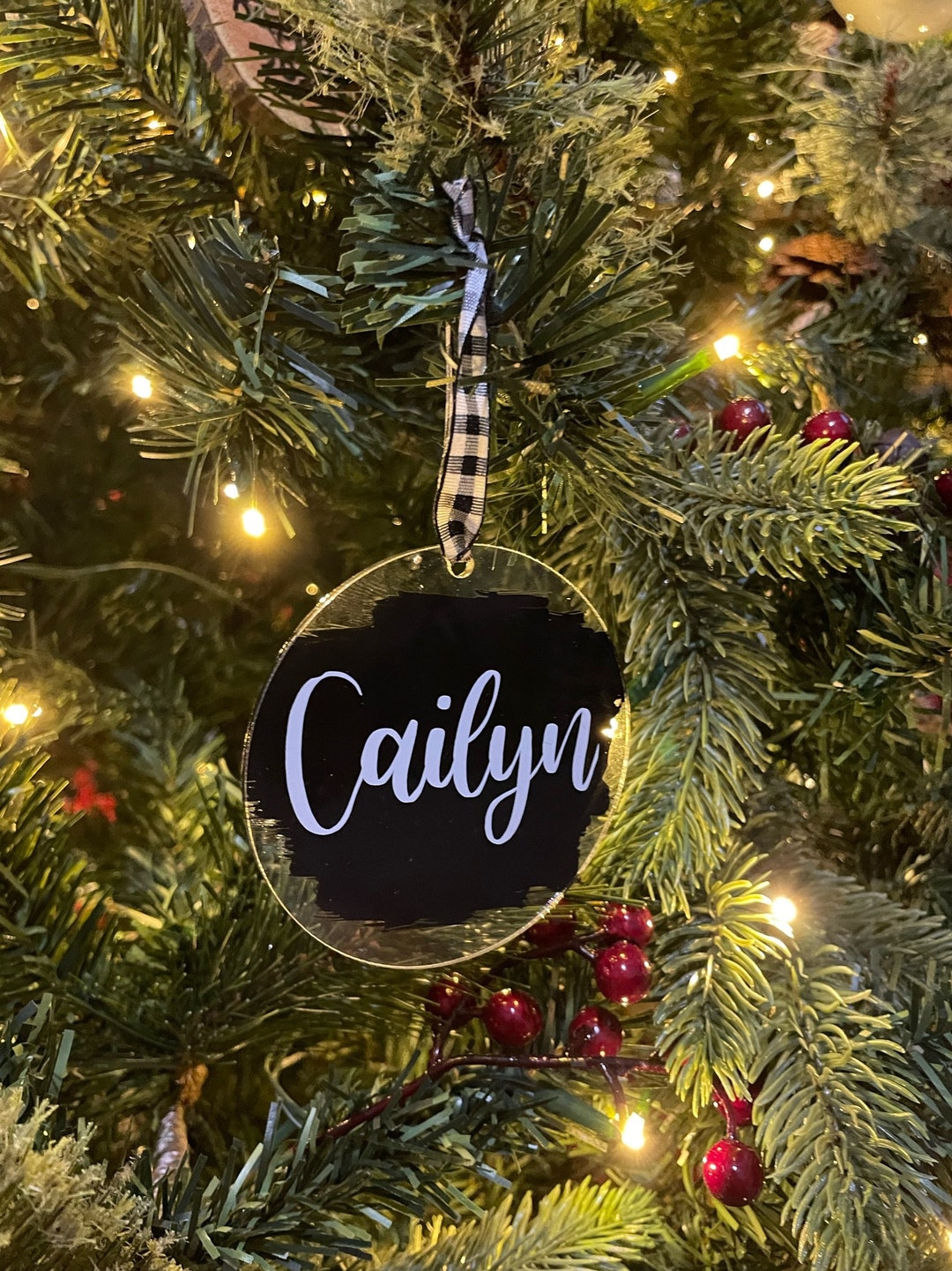 Personalized Christmas Ornaments Name Ornaments Personalized Etsy