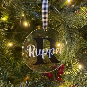Personalized Christmas Ornament, Family Name Ornaments, Family Christmas Ornaments, Christmas Gift Tags, Personalized Christmas Gifts