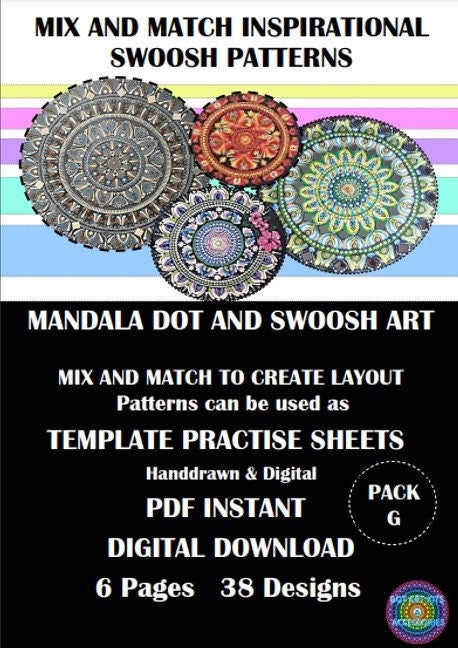 Mandala swoosh stencil – Creative Designs By Kari