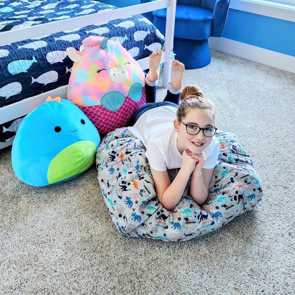 Stuffed Animal Beanbag Storage for Toys, Toddler Kids’ Room Organizer, Giant Beanbags Extra Large 40", birthday gift, beanbag cover
