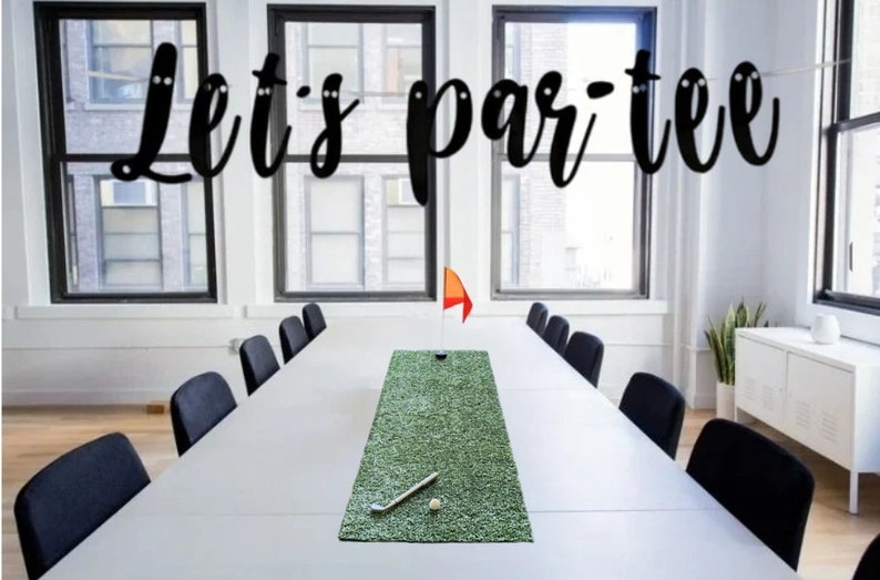 Golf Green Table Runner, Golf Party Decor, Golf Party, Golf Table