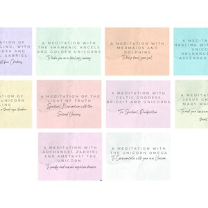 Includes 10 Guided Meditation Scripts, Spiritual Meditation Bundle Pack, Includes Unicorn Meditation, Chakra Healing, Angel Healings