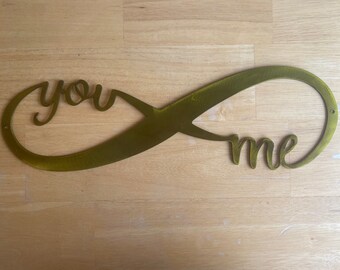 You&Me Infinity Metalen Teken