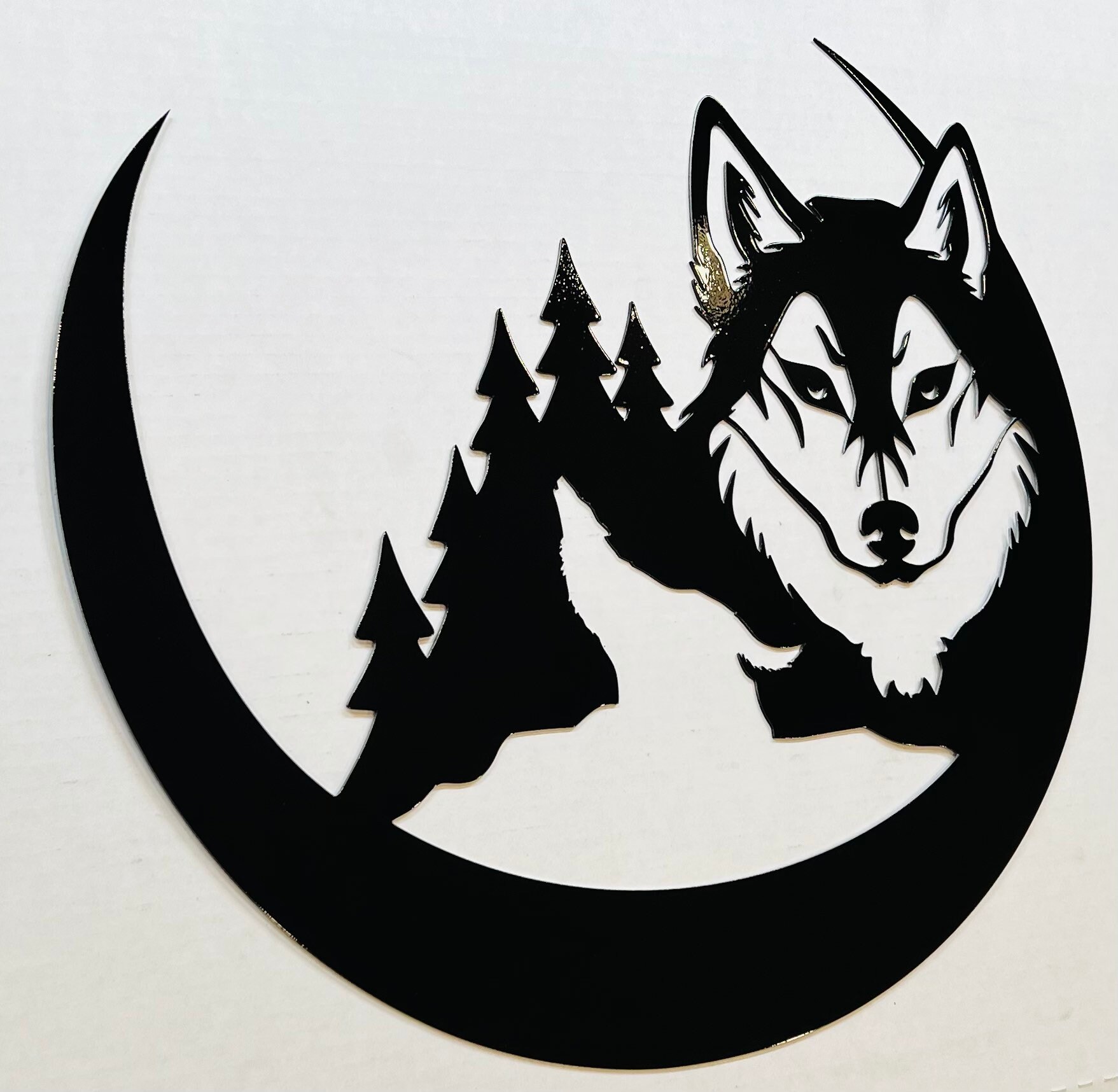 Metal Wolf & Mountain Wall Art Wolf Art Wolf Wall Decor Etsy