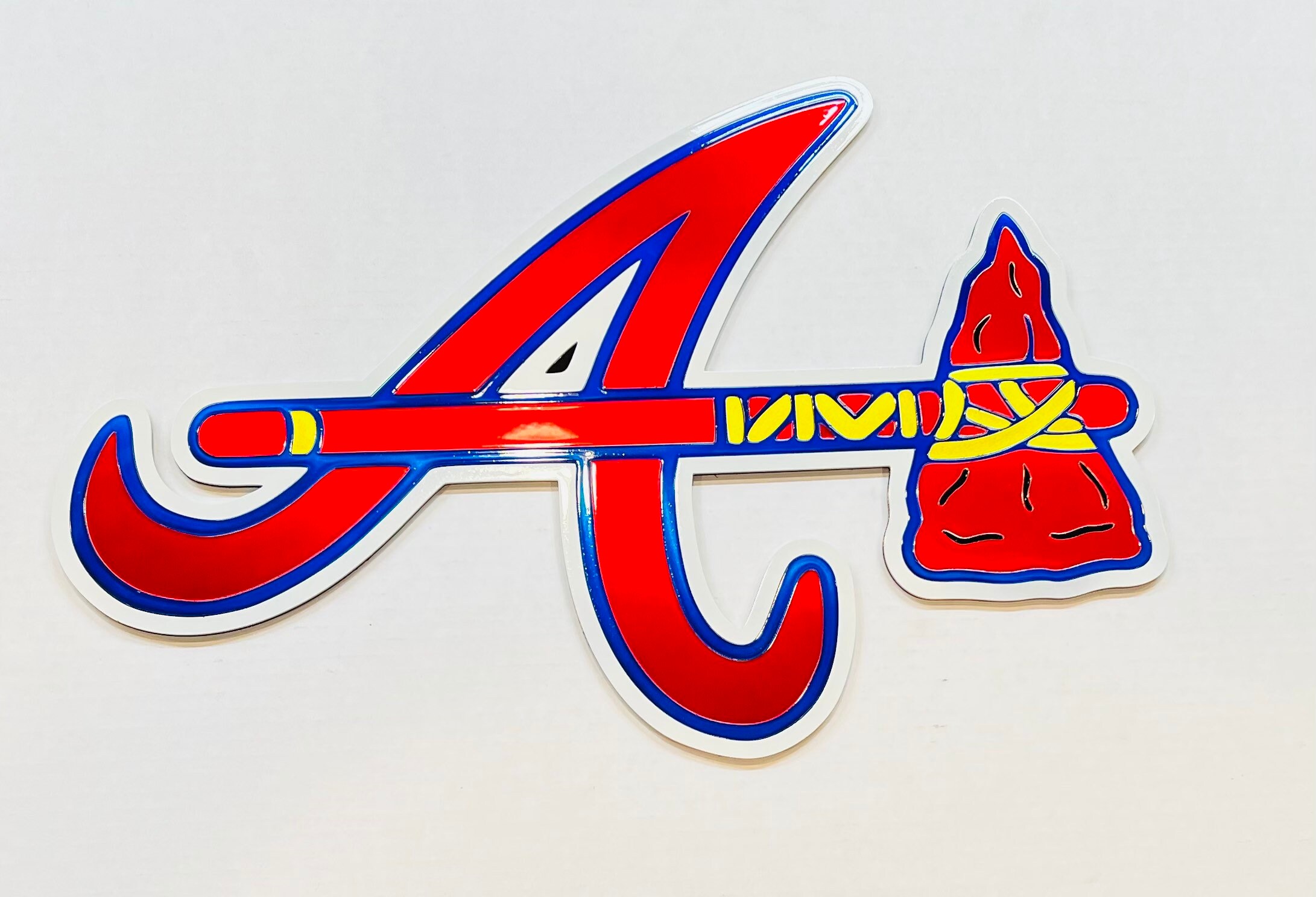 Atlanta Braves Word Atlanta With Red Color In Blue Background HD Braves  Wallpapers, HD Wallpapers