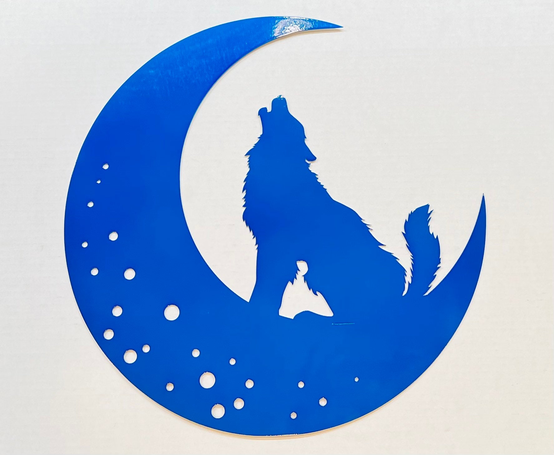 Metal Wolf & Mountain Wall Art Wolf Art Wolf Wall Decor Etsy