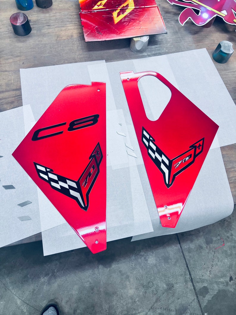 C8 Corvette Engine Bay Covers Etsy