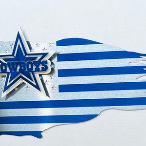 Dallas cowboys metal flag sign