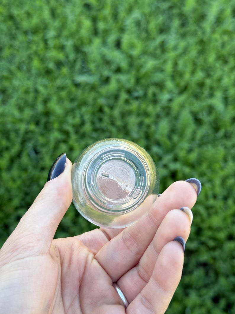 Glass Potion Bottles with Cork, Witchy Herb Jars (55ml) image 2