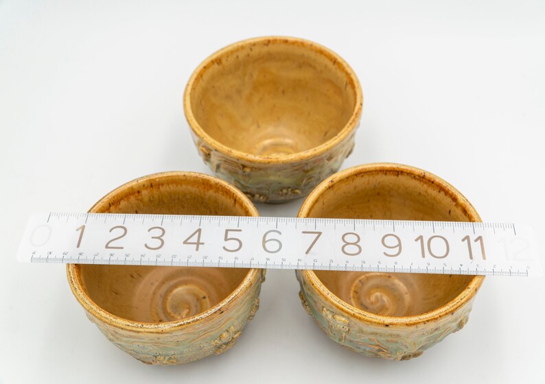 Handmade Ceramic Honey Bee Bowls Cereal Bowl Pottery Salsa Etsy