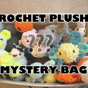 Crochet mystery grab bag or box (pillows, blankets, toys, dolls, etc)