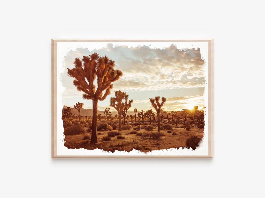 Watercolor Joshua Tree Wall Art Print, Joshua Tree Digital Print ...