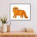 Cat Watercolor Print, Fluffy Watercolor Cat Print, Watercolor Cat Wall ...