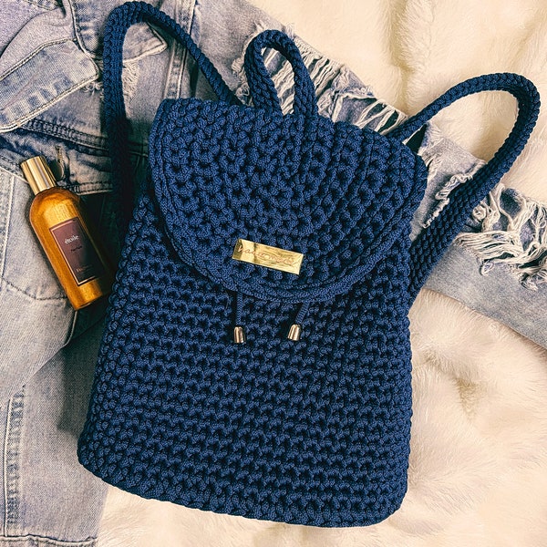 Crochet backpack | Handmade premium backpack