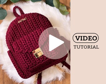 VIDEO TUTORIAL | crochet pattern | crochet backpack