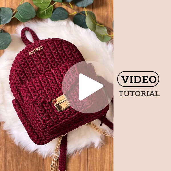 VIDEO TUTORIAL | crochet pattern | crochet backpack