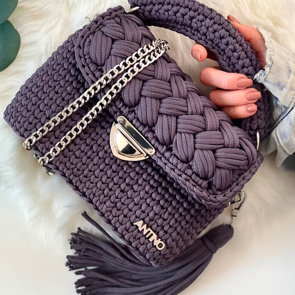 Premium crochet bag | Handmade bag | Crochet puffy handbag