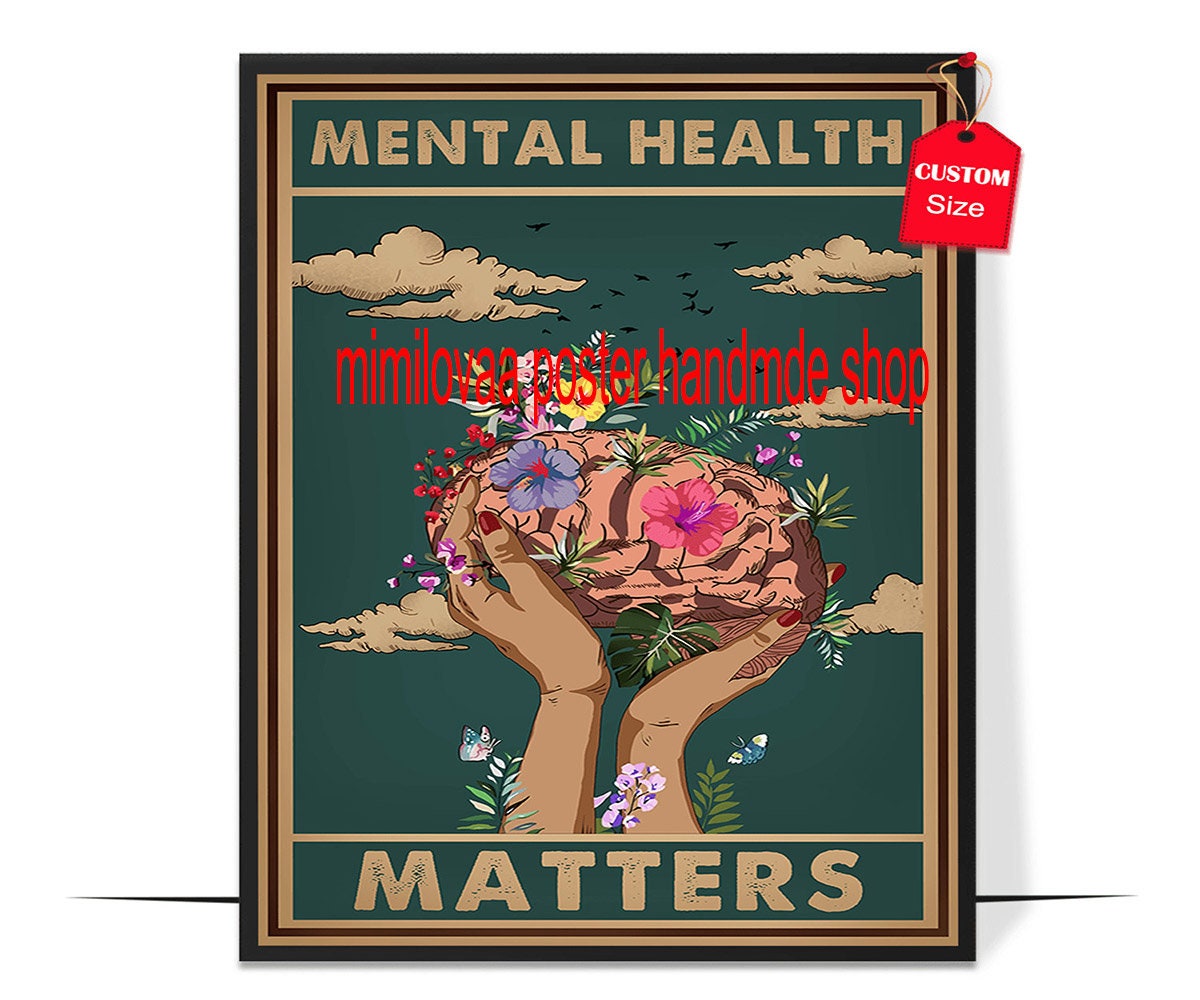 YOU MATTER Mental Health Poster: School Counselor Office Decor