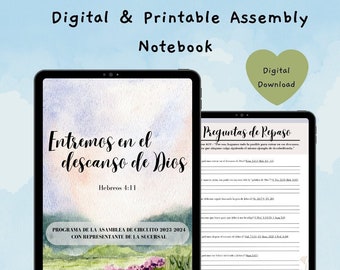 2023-2024 Circuit Assembly Digital Notebook "Entremos en el descanso de Dios" - SPANISH, JW Digital Notebook, JW Gifts, Jehovah's Witnesses