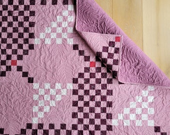Gambit Throw Quilt, Homemade Quilt, Purple Home Decor, Picnic Blanket, Quilted Gift