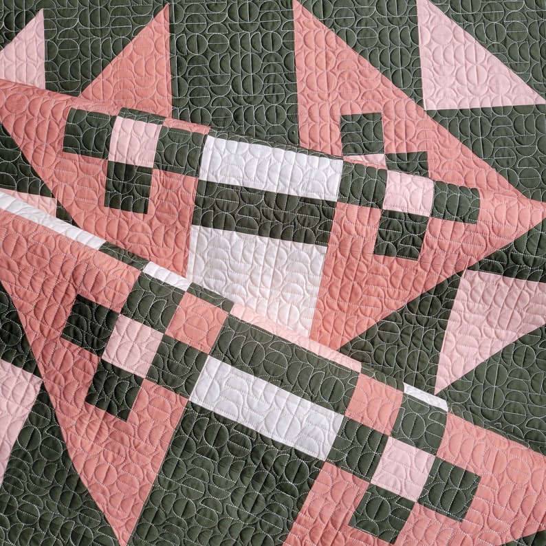 Booth's Corner Throw Quilt image 7