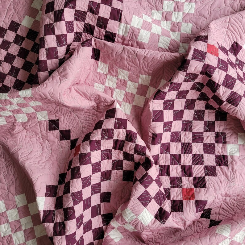 Gambit Throw Quilt Homemade Quilt Purple Home Decor Picnic Etsy