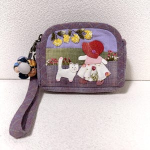 Bolso de mano de patchwork hecho a mano / Bolso bordado vintage estilo cottagecore