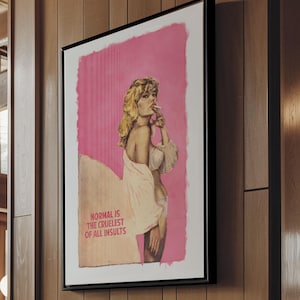 Connor Brothers ingelijste pop-artposter: grappig retrocitaat, eclectisch interieur