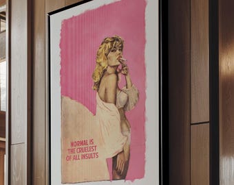 Connor Brothers Framed Pop Art Poster: Retro Funny Quote, Eclectic Home Decor