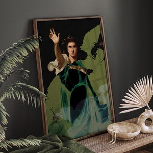 GOTHIC ART PRINT - Framed Vintage Painting
