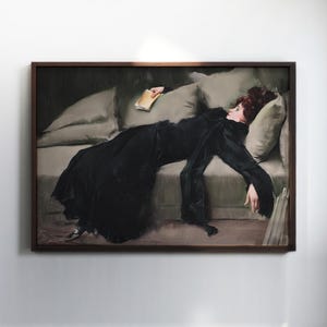 Antique Woman Portrait: Elegant Vintage Fine Art Print #F31