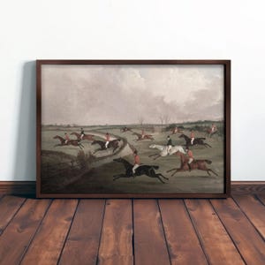 RUSTIC LANDSCAPE ART - Framed Vintage Painting