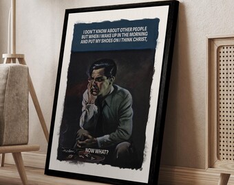 Connor Brothers Framed Pop Art Poster: Funny Quote Retro Wall Decor