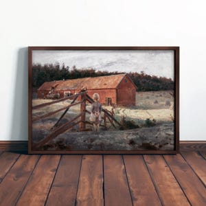 VINTAGE NURSERY ART - Antique Framed Decor
