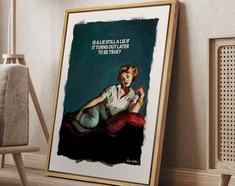 Connor Brothers Framed Pop Art Poster: Funny Quote Retro Print, Eclectic Decor