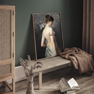 VINTAGE ART - Framed Woman Wall Décor
