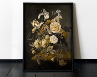 Vintage Floral Wall Art - Antique Botanical Decor