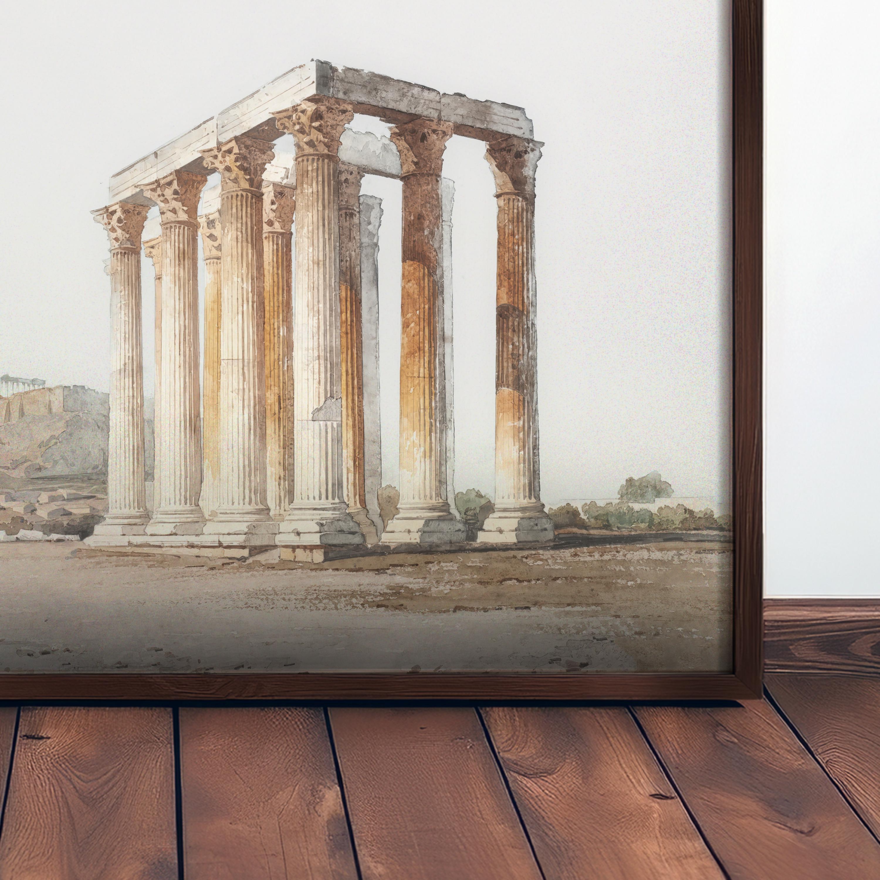 ヴィンテージギリシャ絵画 - アンティーク寺院の壁アート装飾 - Etsy 日本