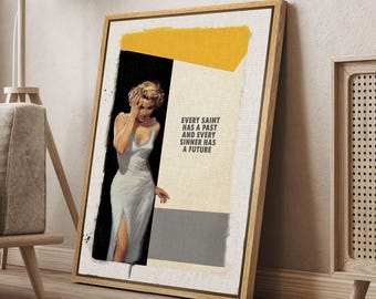 Connor Brothers Framed Pop Art Poster: Funny Quote Retro Wall Decor