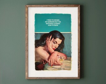 Connor Brothers Poster: Iconic Quote Pop Art - Eclectic Home Decor