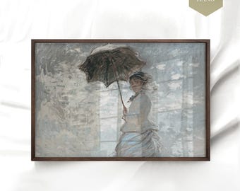 MONET WALL ART - Framed Madame Monet Painting