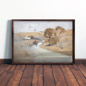 VINTAGE LANDSCAPE ART - Rustic Farmhouse Decor