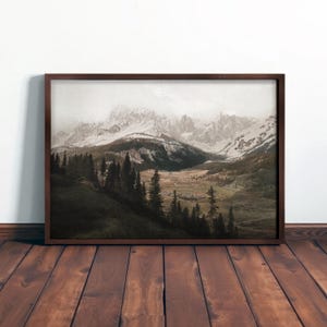 MOUNTAIN WALL ART - Vintage Rustic Decor